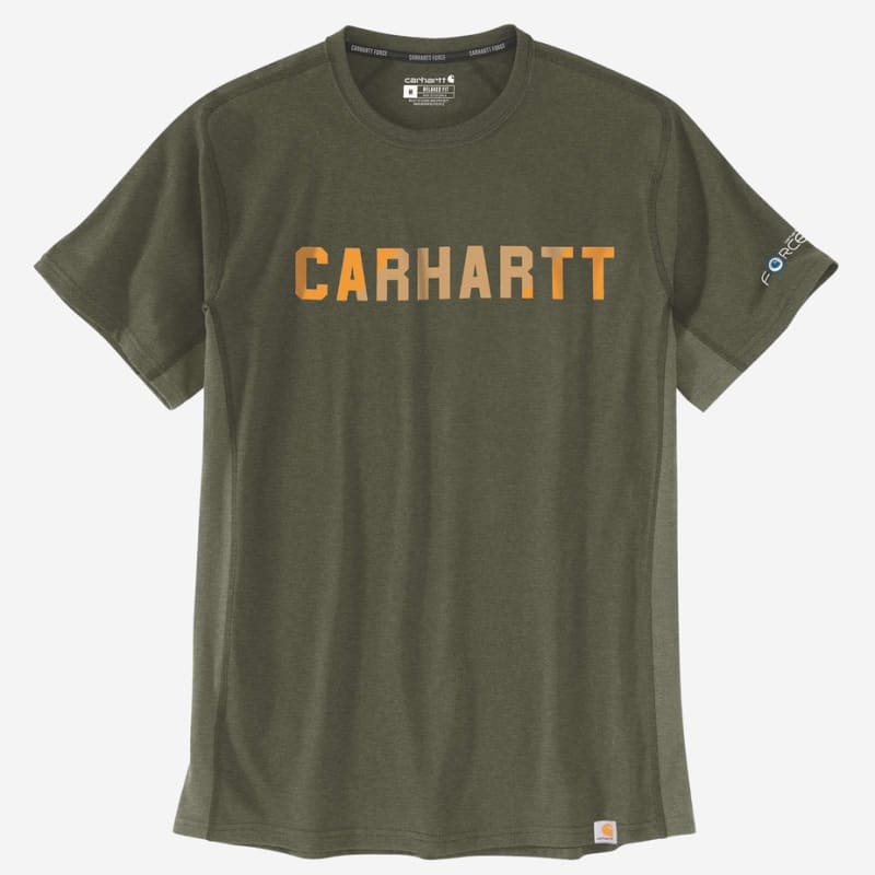 Carhartt Force Block Logo Kortærmet T-shirt