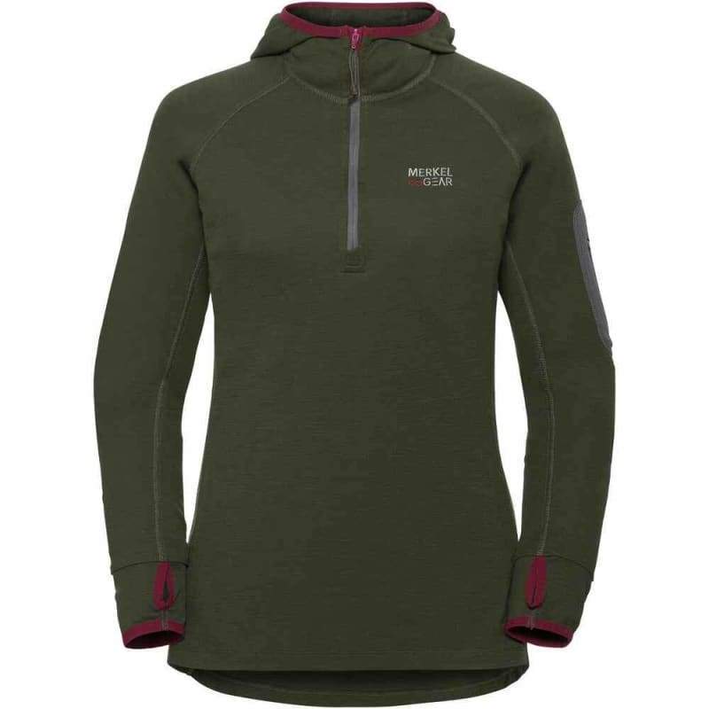 Merkel Gear - Merino hoody dame, front