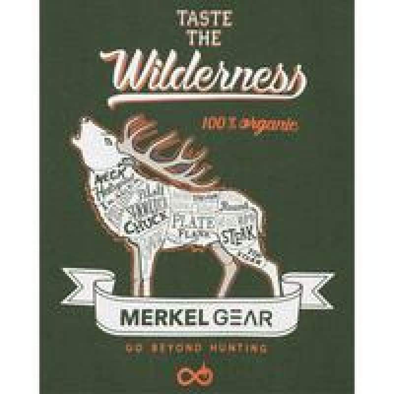Merkel Gear - Organic Stag t-shirt, logo