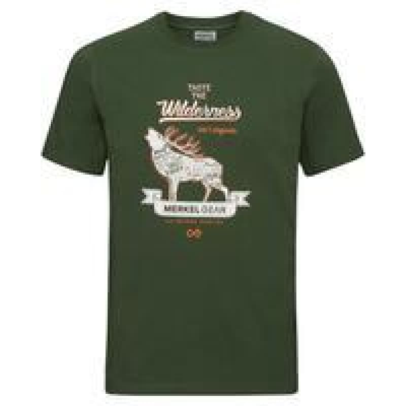 Merkel Gear - Organic Stag t-shirt, front