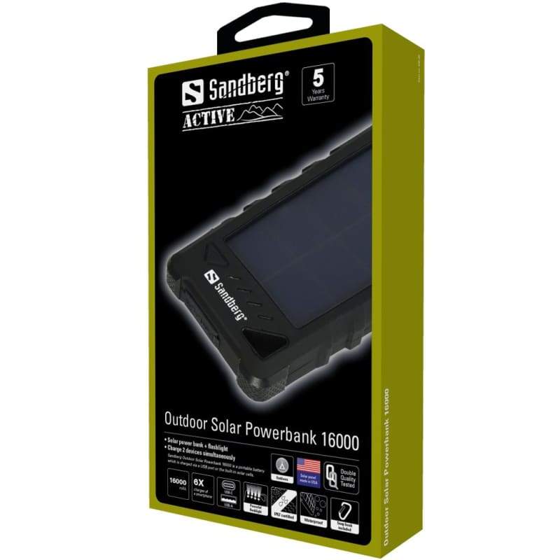 Sandberg Outdoor Solar Powerbank 16000 Mah