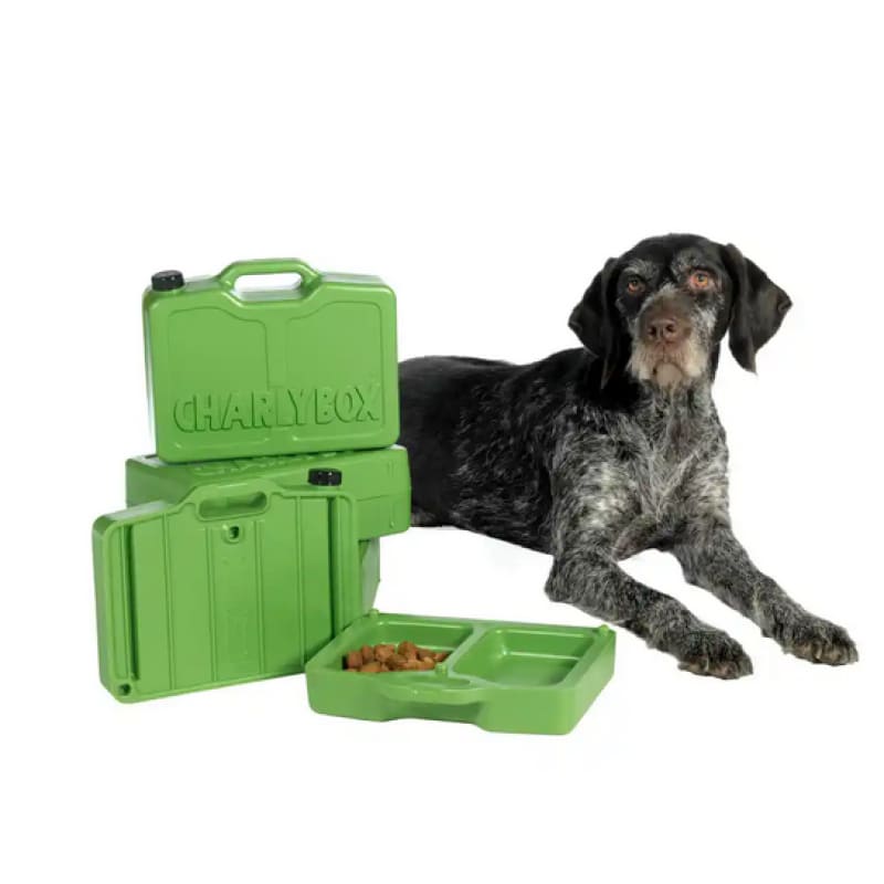 Transportabel Hunde Mad Og Vand Box.