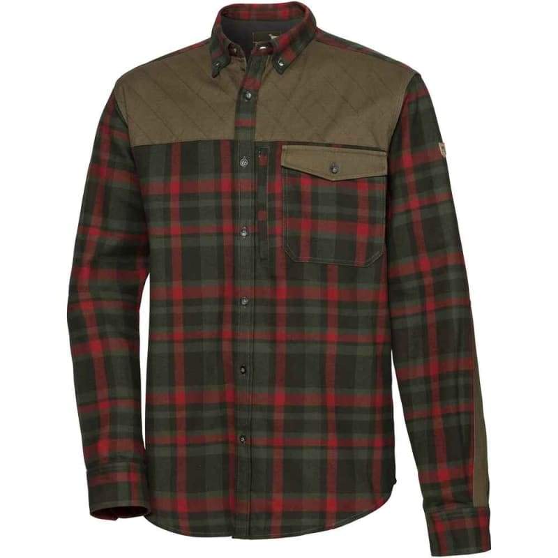 Parforce - Mønstret Jagtskjorte i Flannel set forfra